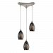 31133/3ASH-LED - Elk Lighting - Formations - 10 28.5W 3 LED Pendant Satin Nickel Finish with Ashflow Glass - Formations