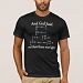And God Said integral form of Maxwell's equations T-shirt