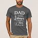 Dad A Son's First Hero A Daughter's First Love T-shirt