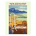 Queenstown, New Zealand Vintage Travel Postcard