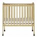 Dream On Me 2 in 1 Lightweight Folding Portable Stationary Side Crib, Natural