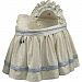 BabyDoll Baby King and Queen Bassinet Liner/Skirt & Hood, Blue, 17"x31"