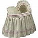 BabyDoll Baby King and Queen Bassinet Liner/Skirt & Hood, Pink, 17"x31"