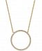 I. n. c. Pave Open Circle Pendant Necklace, Created for Macy's