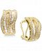 Classique by Effy Diamond Interwoven Hoop Earrings (1-3/8 ct. t. w. ) in 14k Gold & White Gold