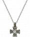 Giani Bernini Cubic Zirconia Filigree Cross Pendant Necklace in Sterling Silver, Created for Macy's