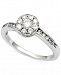 Diamond Halo Cluster Ring (5/8 ct. t. w. ) in 14k White Gold
