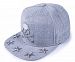 lLEEYA N29 Rock Hip-hop hat embroidery Flat-brimmed hat Men and women cap baseball cap (Gray)