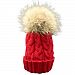 Tenworld Unisex Toddler Baby Winter Crochet Hat Fur Knit Beanie Warm Cap (Red)