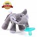 Tinabless Infant Pacifier - Elephant Soft Stuffed Toy for Unisex Baby