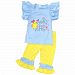 Unique Baby Girls "One Cute Chick" Easter Outfit (8/XXXL, Blue)