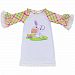 Unique Baby Girls Easter Bunny Easter Shirt Dress (6/XL, White)