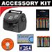 Deluxe Accessory Kit with Charger & 8 AA Rechargeable Batteries + Digital Camera Case For The HP PhotoSmart E337, E327, E317, 635, 435, 945, 735, 935, 850, 720, 320, 620, 812 Digital Cameras