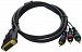 3 25ft DVI I To 3 RCA Component Video Cable DVI I 3 RCA H3C0CUYFF-0604