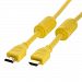 HDMI 1.3a Cable 28AWG - 3ft w/Ferrite Cores (Gold Plated Connectors) - YELLOW
