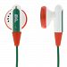2XL 2X-001N Ratio Nuevo Sonido Ear Bud Headphones (Red, White, Green)