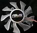 Eathtek New 75mm Video Card Fan for ASUS HD 4870 GTS 250 series, Compatible with part number YD128015EL