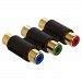 NEW 3RCA RGB COMPONENT VIDEO COUPLER ADAPTER