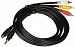 Monoprice 106160 6 Feet S Video Stereo To Composite RCA Stereo Combination Cable H3C0CZF6Y-1611