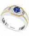 Effy Men's Tanzanite (3/8 ct. t. w. ) and Diamond Accent Ring in 14k Gold and White Gold