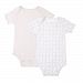 Boon Squircle 2 Pack Bodysuit Set, Pink, 0-3 Months