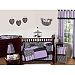 Purple and Black Kaylee Baby Changing Pad Cover by Sweet Jojo Designs