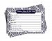 Wedding Advice and Well Wishes - Bridal Shower - Wedding - Navy Blue Damask (50-cards)
