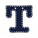 CoCaLo Navy Hanging Letters, T