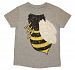 Peek A Zoo Toddler Become an Animal Short Sleeve T shirt - Bee Grey Heather (2T)