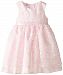 Blueberi Boulevard Little Girls Evergreen Lace & Rhinestone Dress, Pink Lace, 3/6M