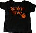 Custom Kingdom Baby Boys/Girls "Punkin Love" Pumpkin T-Shirt (10/12 Medium, Black)