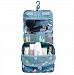 Pockettrip Hanging Toiletry Kit Clear Travel BAG Cosmetic Carry Case Toiletry (Flower in Sky Blue)