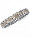 Men's Diamond Two-Tone Link Bracelet (3/4 ct. t. w. ) in Sterling Silver and 10k Gold, Created for Macy's