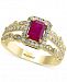 Amore by Effy Certified Ruby (1 ct. t. w. ) and Diamond (1/2 ct. t. w. ) Ring in 14k Gold, Created for Macy's