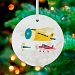 Oopsy Daisy Keepsake Ornament, Airplanes on the Move, 3"x 3"