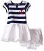 Pippa & Julie Baby Nautical Striped and Eyelet Dress, Multi, 12 Months