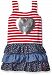 U. S. Polo Assn. Baby Girls' Stars and Stripes Ruffle Tank Dress, Engine Red, 12 Months