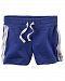Carters Baby Girls Sparkle Side Stripe French Terry Shorts Blue 9M by Carter's