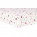 Trend Lab Deluxe Flannel Fitted Crib Sheet, Pink Reindeer