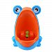 IVYRISE Frog Children Toilet Potty Training Urinal Kids Toddler Pee Trainer Bathroom with Funny Aiming Targeth(Blue)