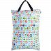 Teamoy Travel Hanging Wet Dry Bag(24.7*18 inches) for Cloth Diapers Organizer Tote Bag (XL, Cute Owls)
