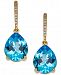 Blue Topaz (5-1/3 ct. t. w. ) & Diamond Accent Drop Earrings in 14k Gold