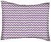 SheetWorld Crib / Toddler Percale Baby Pillow Case - Lilac Chevron Zigzag - Made In USA by sheetworld