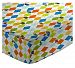 SheetWorld Fitted Portable / Mini Crib Sheet - Argyle White Transport - Made In USA