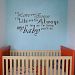 PopDecors - I'll Love you Forever - inspirational quote wall decals quote decals wall stickers quotes inspirational quotes decals lyrics famous quotes wall decals nursery rhyme by Pop Decors