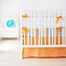 New Arrivals Sweet and Simple Crib Bedding Set, Tangerine, 3 Piece