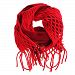 Nsstar Women Winter Warm Crochet Knit Long Tassels Soft Wrap Shawl Scarves Scarf Two Styles Infinity and Straight with 1pcs Free Gift Coffee Cup Mat Color Random (Red)