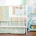 New Arrivals 2 Piece Crib Bed Set, Gold Rush in Mist