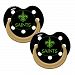 Baby Fanatic Pacifier - Glow In The Dark (2 Pack) - New Orleans Saints
