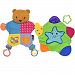 Amazing Baby Blanket Teether Bear with Star Blanket